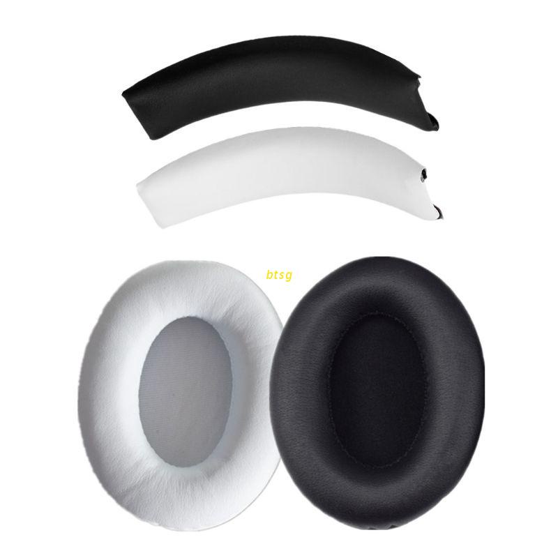 Btsg E Pair Bantalan Earpad headphone Warna Hitam Untuk monster By Dr.Dre SOLO1.0