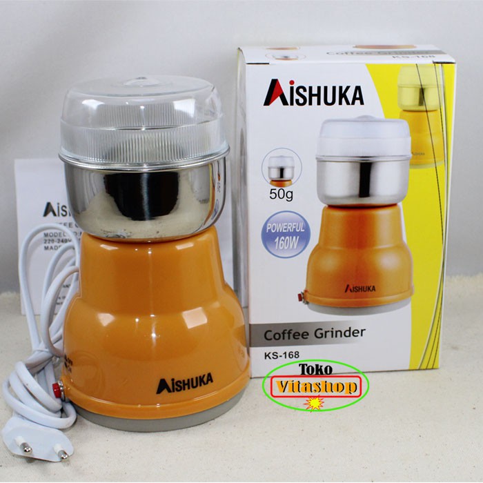 AISHUKA KS-168 / Kopi Grinder AISUKA Blender Pelumat Bumbu Penggiling Obat