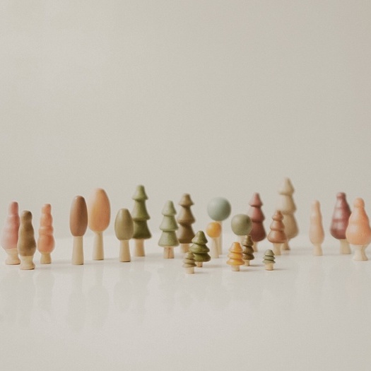 Twinkle Mini Tree - wooden Toys - Cake Topper - Topper Kue - Hiasan Kue - Hiasan Kue Ulangtahun - Hi