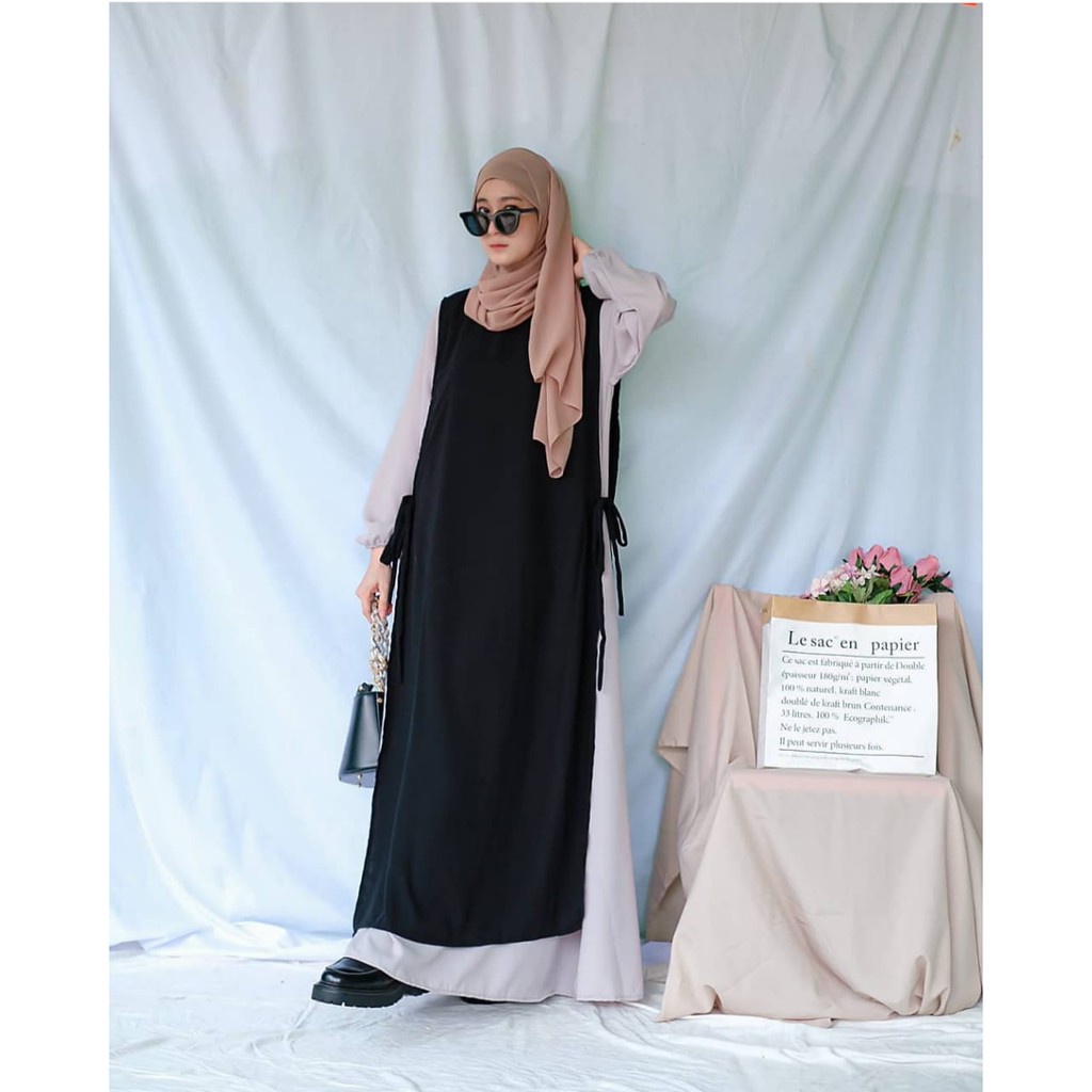 HD16:SOJIN LONG VEST INNER PANJANG KEKINIAN FASHION MUSLIM STYLISH/INNERVESTROMPI