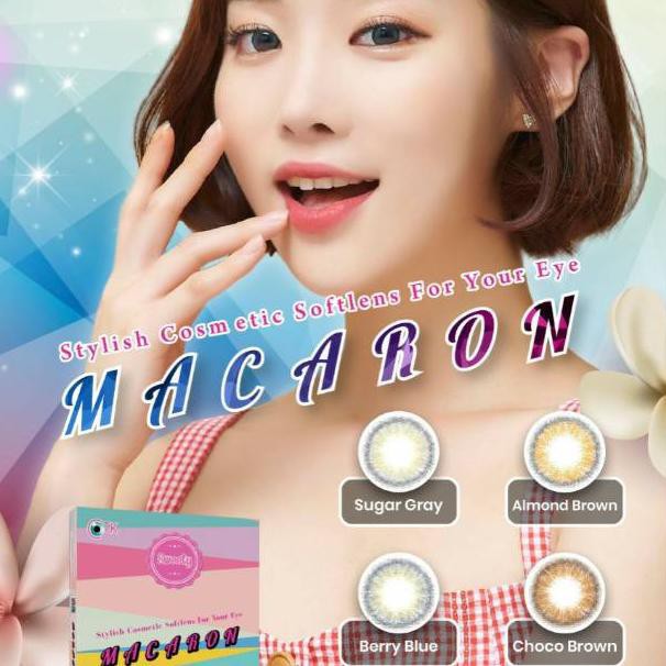 SOFTLENS MINUS SWEETY MACARON 14.5mm CHOCO BROWN (-6.00) GRATIS TEMPAT SOFLEN