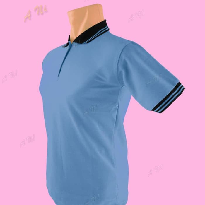 Polo Shirt K2 36 Kaos Kerah Lakos Biru Muda Original n C59 Lgn Pendek