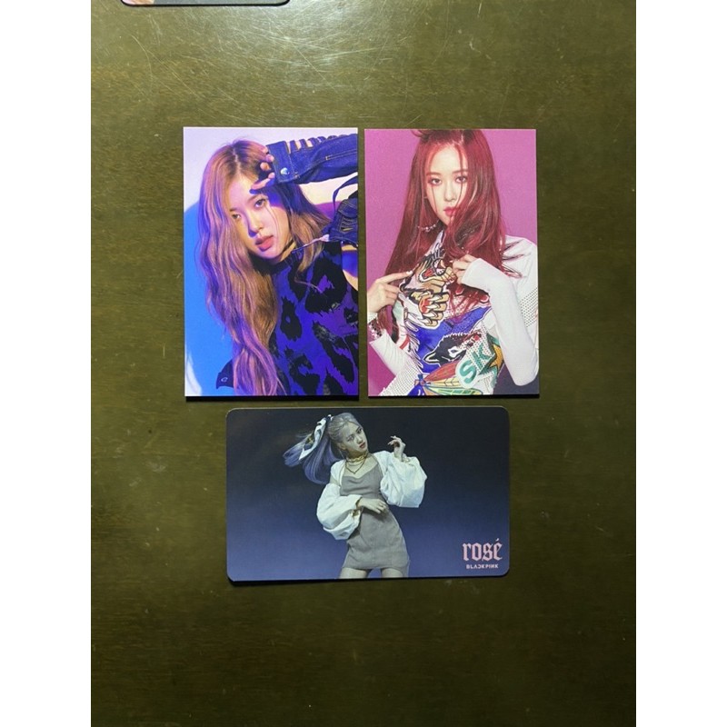 Rose photocard rosé blackpink pc official d4 iya japan ums umg jennie jisoo lisa hylt