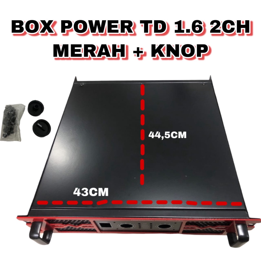 BOX POWER TD 1.6 2CH MERAH +KNOP