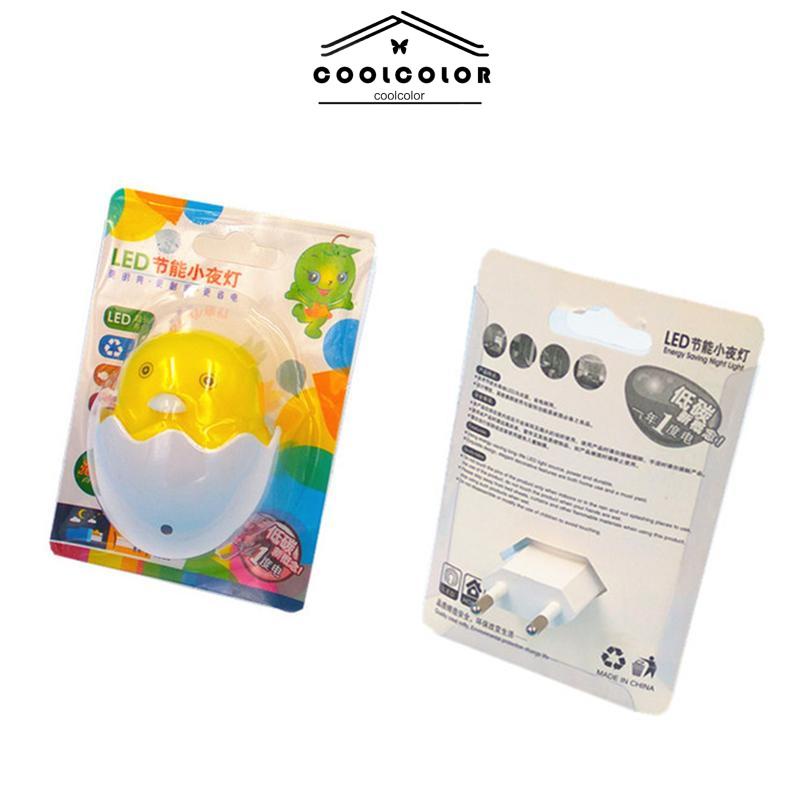 CODBebek Kuning Little Happy Bird Cahaya Kontrol Malam Lampu Lampu Leds Hadiah Kreatif- cl