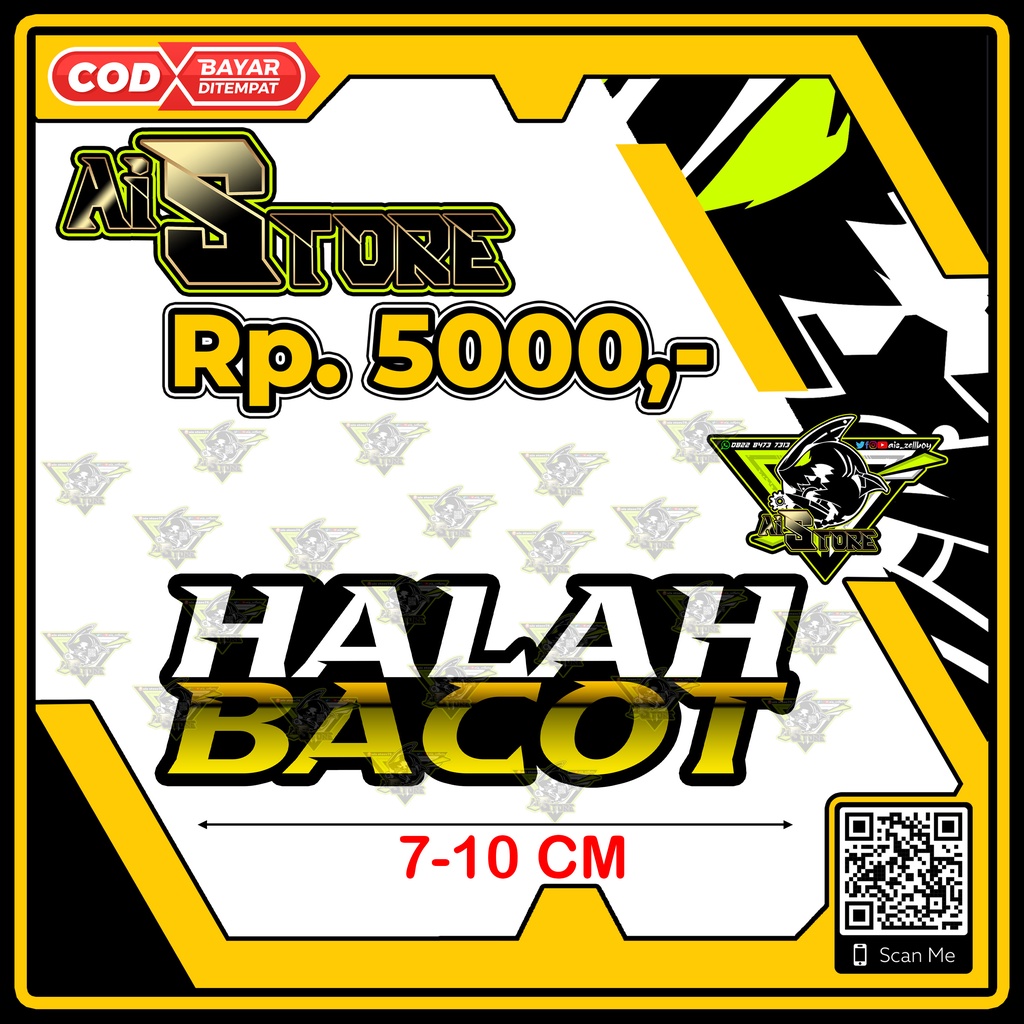 Stiker Halah Bacot