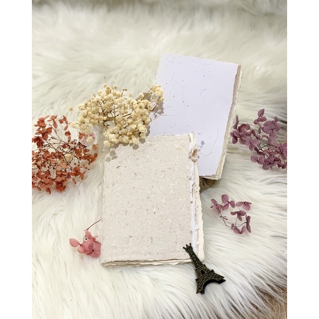 

handmade book with handmade papers