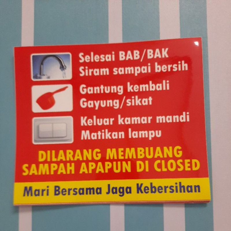 

Stiker Larangan Membuang di Closed