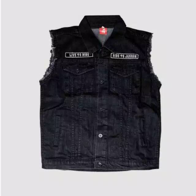 Jaket Vest Denim Zyd Ride to Jannah