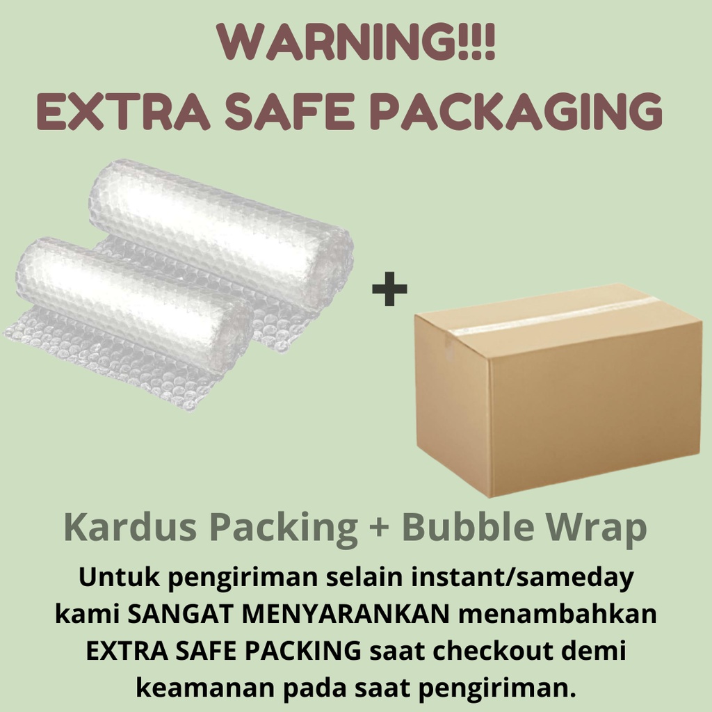 

EXTRA SAFE!! BUBBLE WRAP + KARDUS PACKING | PACKING TAMBAHAN UNTUK KEAMANAN PENGIRIMAN
