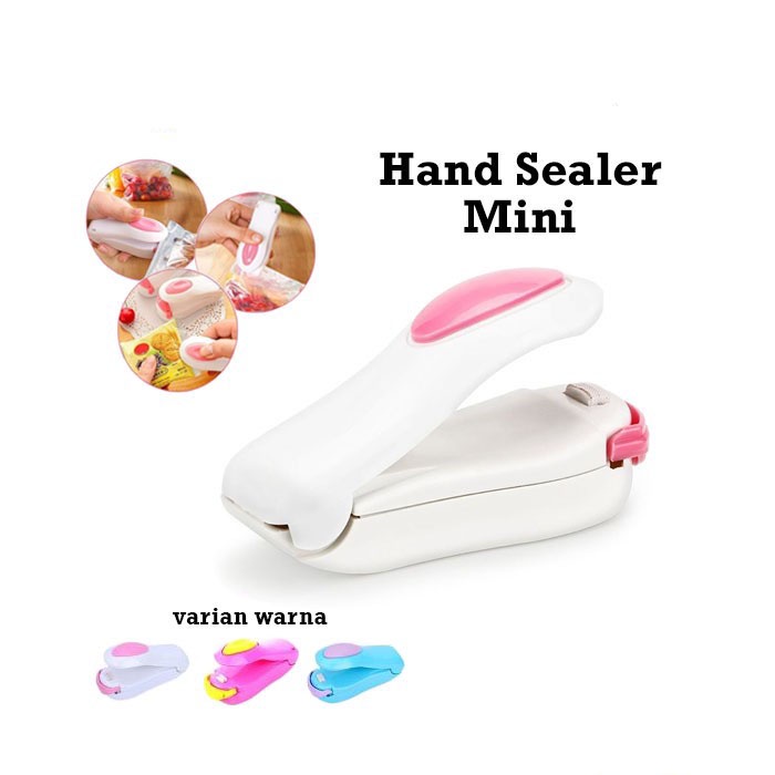 Alat Pres Mini Elektrik / Mini Hand Sealer / Perekat Snack Makanan / Hand Sealer Portable / Super Handy Sealer Pengemas Makanan / Mini Hand Sealer Perekat Plastik clip klip seal segel