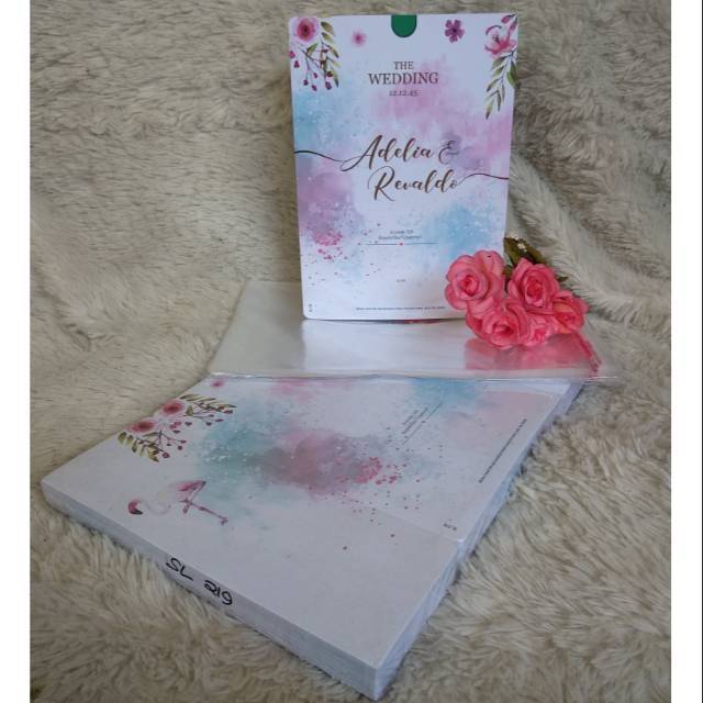 Undangan pernikahan type sl219 wedding invitation murah