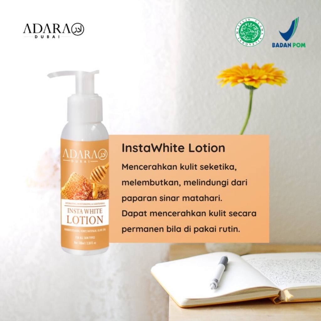 [FREE GIFT] ADARA InstaWhite Hand &amp; Body Lotion 100ml