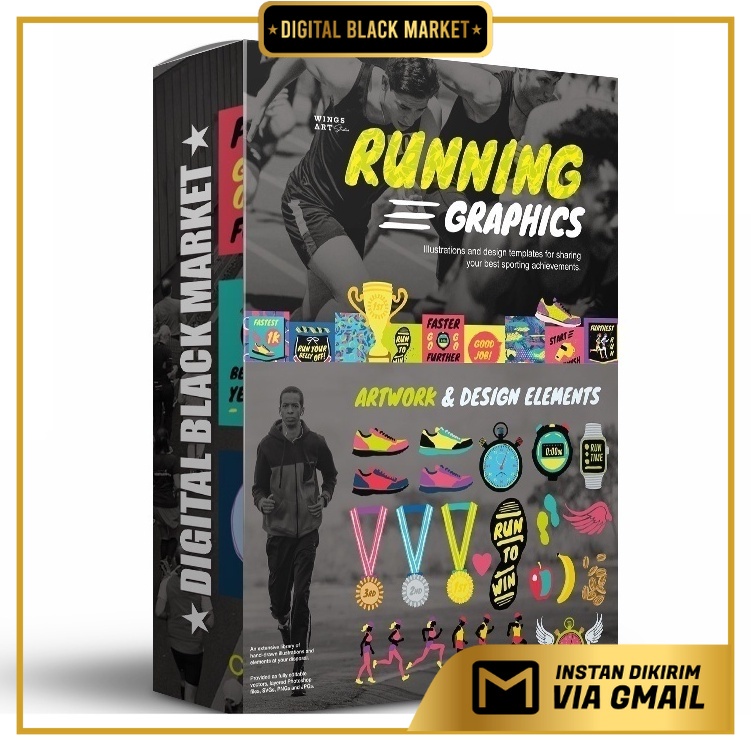 Running Graphics By Wingsart - Vector Designs