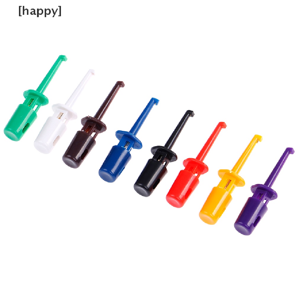 HA 12x Useful multimeter lead wire test probe hook clip set grabbers connector tool ID