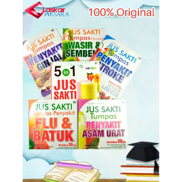 Jual Buku Paket 5 In 1 Jus Sakti Libas Macam-Macam Penyakit | Shopee ...