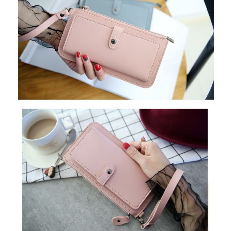 Termurah Dompet KD04 hp kartu Dompet cantik tali simple import