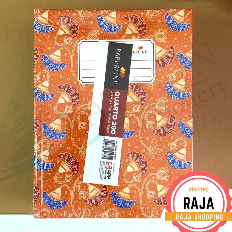 

Buku Hard Cover Paperline Q200/Quarto isi 200 lembar-Kwarto Batik-ihha.store