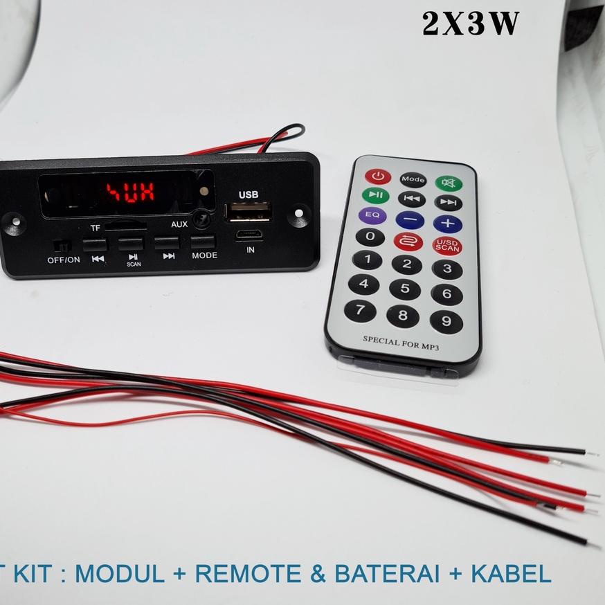 ☼ modul mp3 bluetooth 5V-12V stereo 2x3watt 029BT ➯