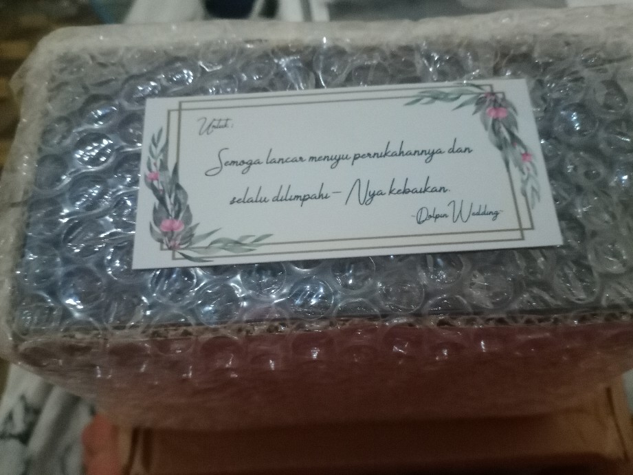 Kayu Cincin Gelang Tutup Mika Untuk Seserahan Pernikahan