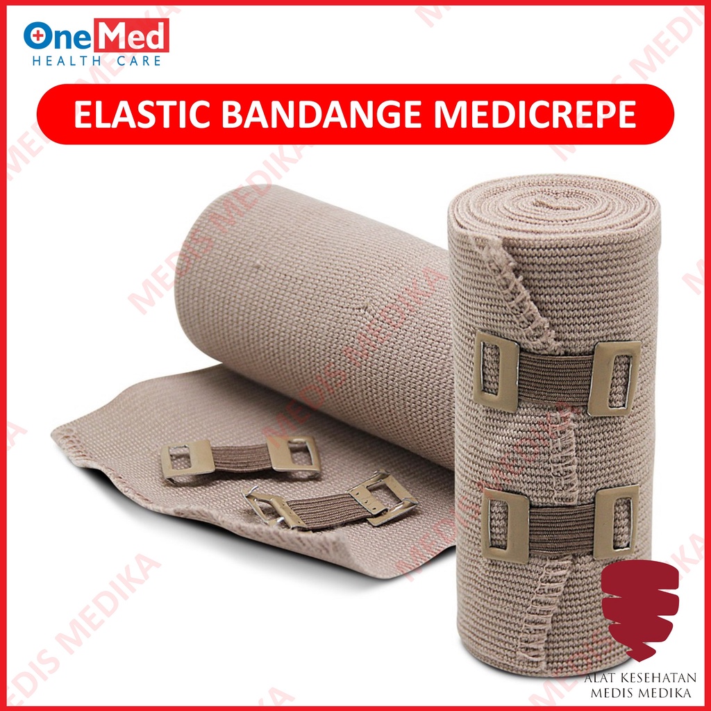 Elastic Bandage Medicrepe 6&quot; Perban Elastis Peralatan P3K 15cm x 4,5m