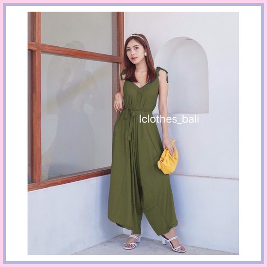 Setelan Jumpsuit Wanita Terbaru/ Korean Style / One Set Lucianty Jumpsuit Polos Jp001//Jumpsuit Polo