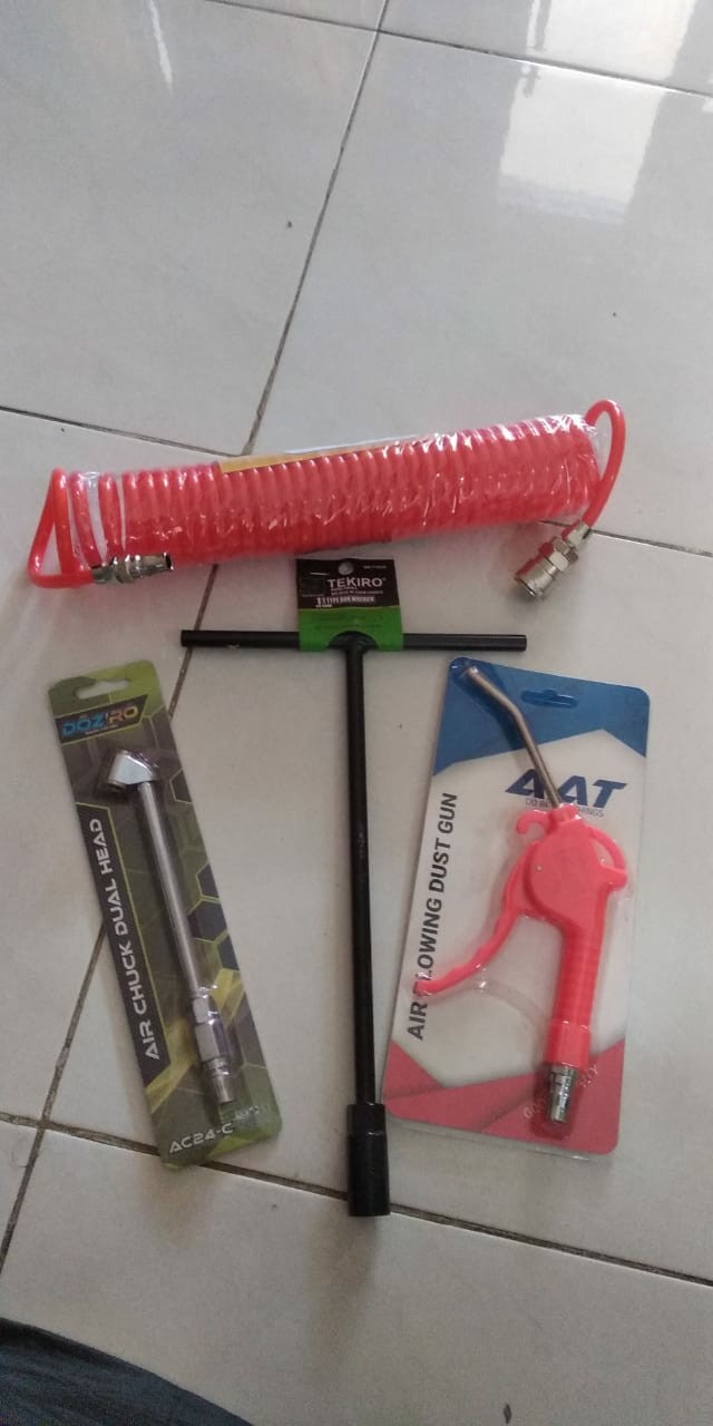 Air Chuck Sambungan Coupler Alat Pengisi Angin Ban Sepeda Motor Mobil