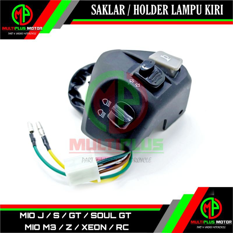 Saklar Sakelar lampu kiri Holder lampu kiri L/H MIO GT,MIO SOUL GT,SOUL GT