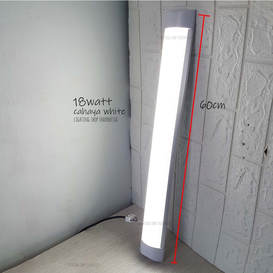 Kap lampu led panjang outbow tube neon led 18w