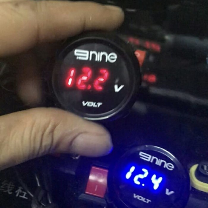 voltmeter alat pengukur aki motor VARIO BEAT NMAX XMAX AEROX NINJA