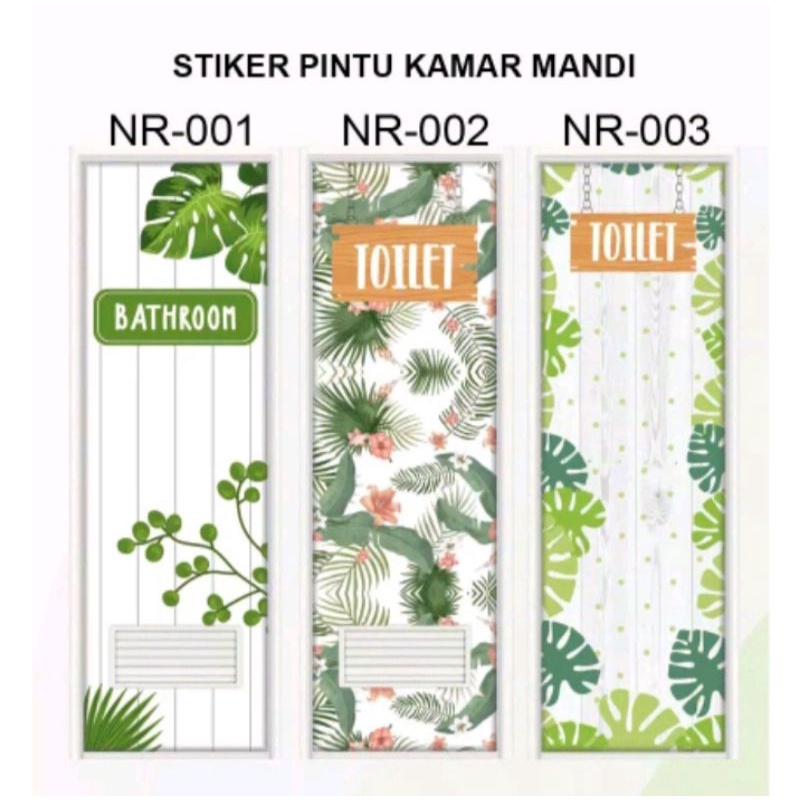 Stiker Toilet/Pintu Kamar mandi Custom
