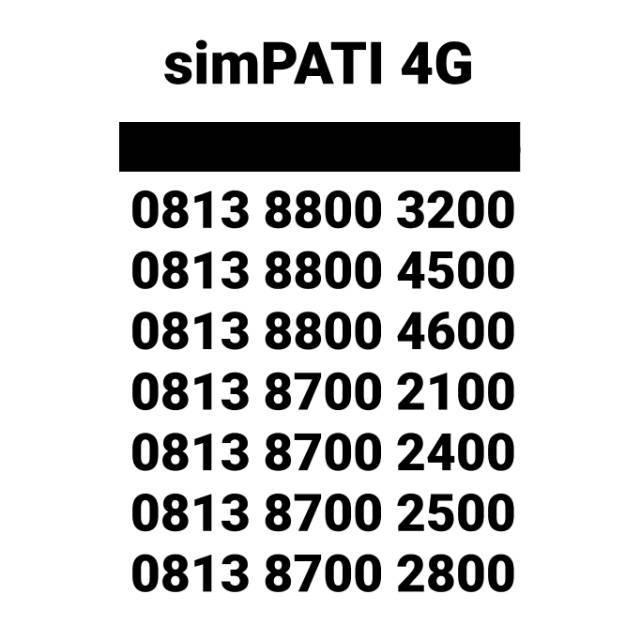 Kartu Perdana Telkomsel Nomor Cantik Nomer Simpati Loop 4G