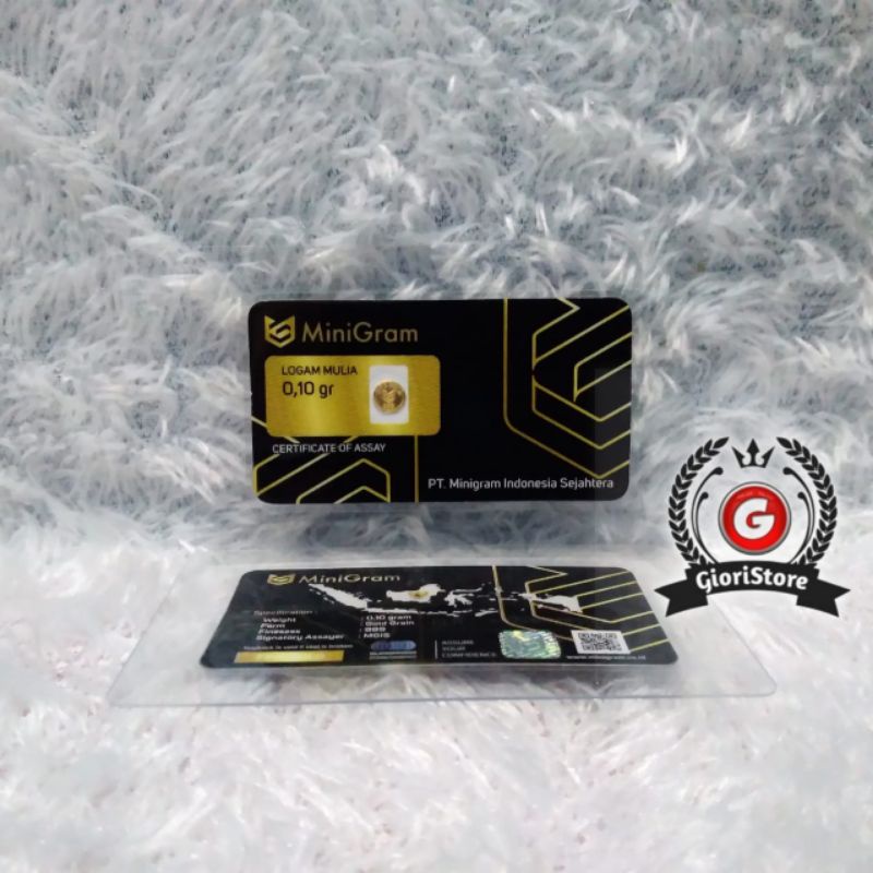 MINIGRAM / BABYGOLD 0.10 Gram Logam Mulia Emas Asli 24 Karat Bersertifikat