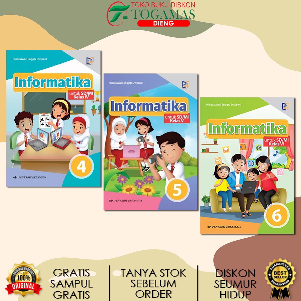 INFORMATIKA SD KELAS 4 5 6 KARYA HINDRASWARI ENGGAR DWIPENI / ERLANGGA