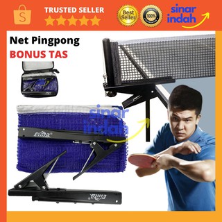 Universal Net Jaring Tenis Meja Pingpong Tiang Net Tarik Portable MEDAN