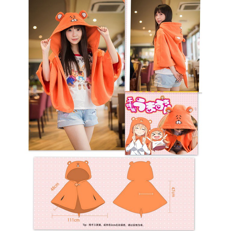 Himouto Umaru chan Cape Jubah Umaru Doma Cosplay Kostum Anime