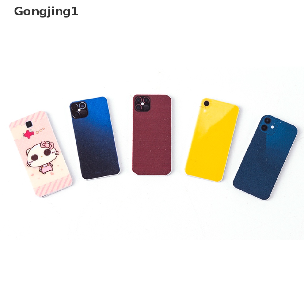 Gongjing1 Mainan Miniatur Handphone Skala 1: 12 Untuk Dekorasi Rumah Boneka