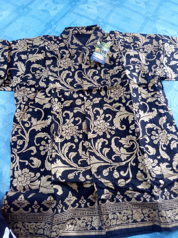 (promo) Couple Kebaya Sarimbit Batik Jacquard Couple Hazana Batwing Lengan Panjang Original Produk