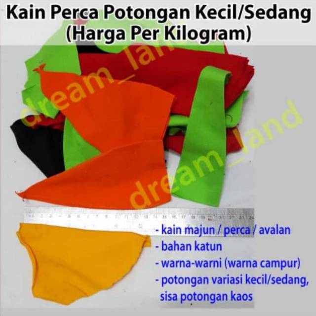 Kain Majun Kain Perca Kain Avalan Kain Lap Kecil Kiloan Per 1 Kg Shopee Indonesia