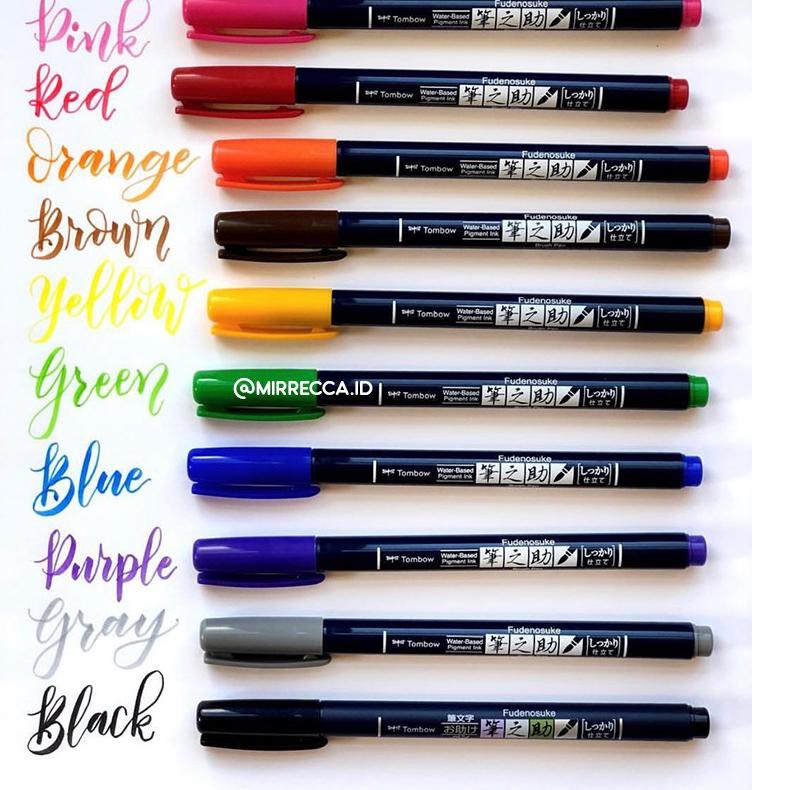 

Asli top TOMBOW FUDENOSUKE COLORS BRUSH PEN (HARD TIP) | ECERAN 10 WARNA ALAT SENI ART CALLIGRAPHY B
