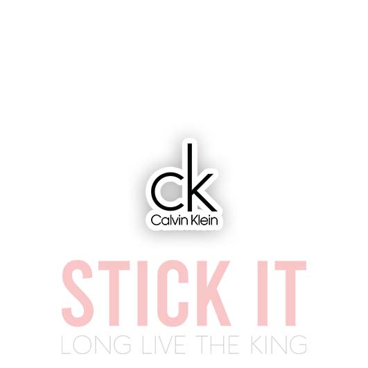 Stiker calvin klein sablon setrika DTF kaos baju sticker fashion 16