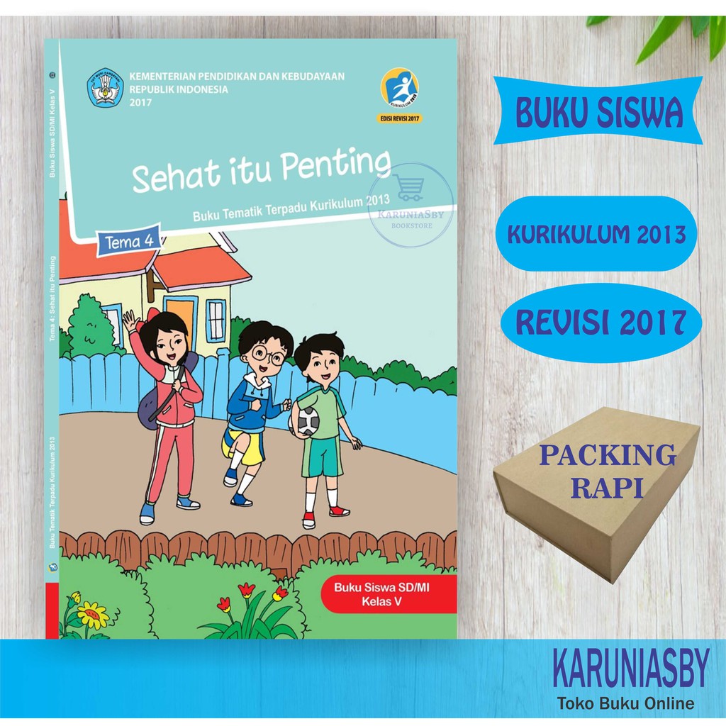Buku Paket Tematik SD Kelas 5 Tema 1 2 3 4 5 6 7 8 9 Agama Islam Kurikulum 2013 Revisi 2018 Terbaru-TEMA 4 :Sehat