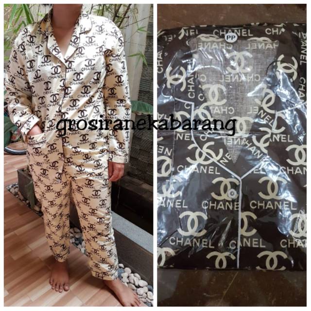 Piyama Dewasa baju tidur chanel