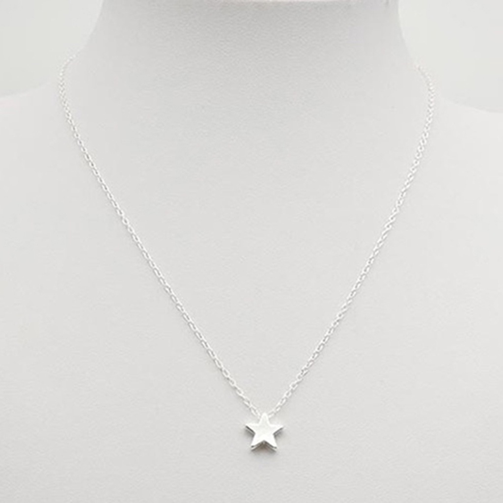 Hu Hu Hu Hu Hu Alat Bantu Pasang Kacamata♡ Kalung Rantai Klavikula Bentuk Bintang Anti Karat Untuk Wanita