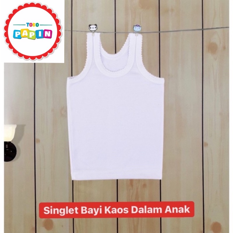 Singlet Bayi Kaos Dalam Anak Baju Singlet Kaos Dalam Anak Bayi Putih Lembut Adem Tidak Panas