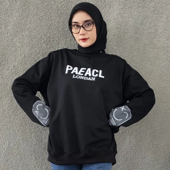 Paeacl Crewneck Sweater - Jaket Crewneck Unisex Kekinian