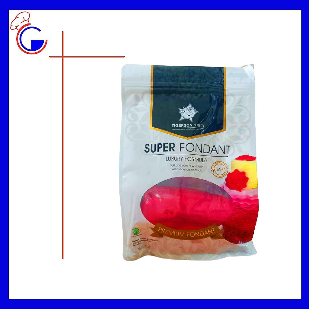 

Super Fondant Merah TigerSon Philti 1Kg