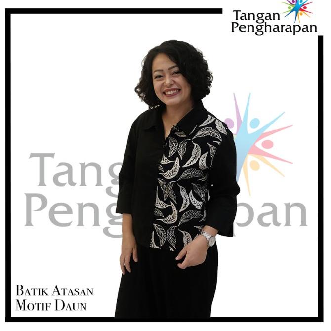 BATIK ATASAN MOTIF DAUN - TANGAN PENGHARAPAN