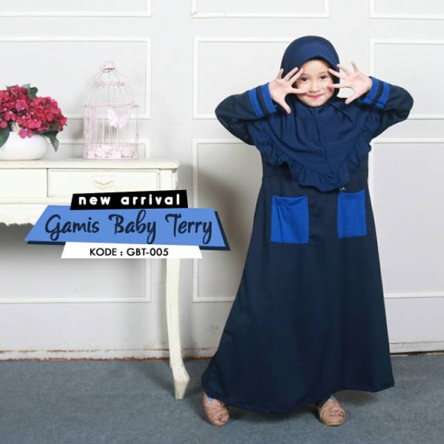 GBT_005 GAMIS ANAK BABY TERRY SPORTY LUCU MURAH KEKINIAN