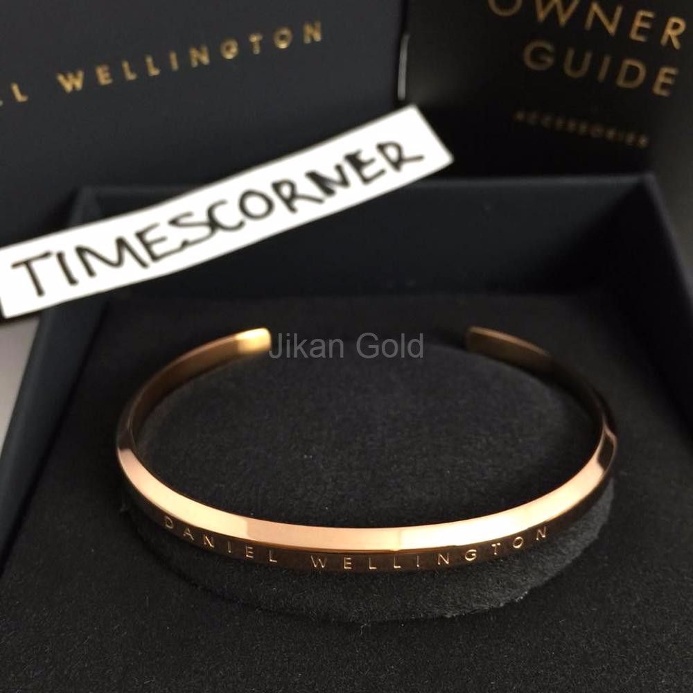 Gelang Cuff Daniel Wellington DW rosegold small Original